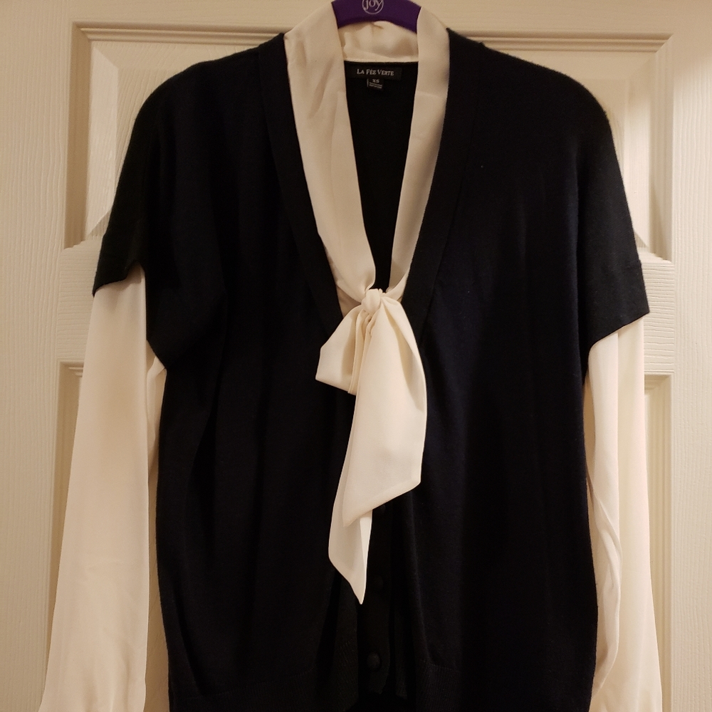 Anthropologie Le Fee Vert sweater/blouse